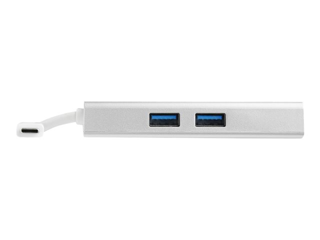 StarTech.com USB-C Multiport Adapter, USB-C Travel Docking Station with 4K HDMI, 60W Power Delivery Pass-Through, GbE, 2pt USB-A 3.0 Hub, Portable Mini USB Type-C Dock for Laptop, White - Portable USB-C Dock (DKT30CHPDW) - Docking station - USB-C / Thunde