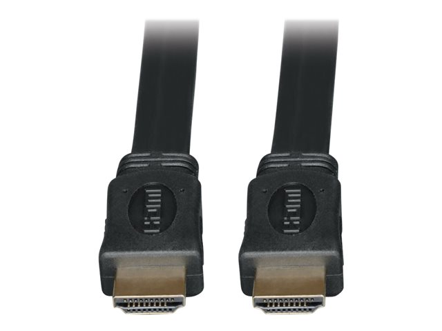 Eaton Tripp Lite Series High-Speed HDMI Flat Cable, Digital Video with Audio, UHD 4K (M/M), Black, 3 ft. (0.91 m) - HDMI cable - 91 cm