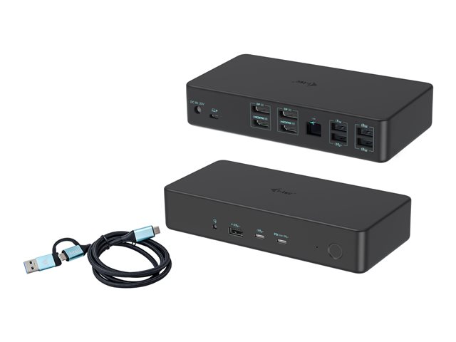 USB 3.0/USB-C/TB 3 PRO DUAL 4K DISPLAY DOCKING STATION GEN2 PD
