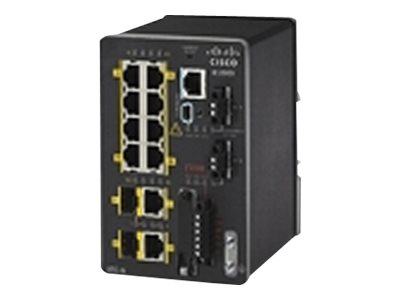 Cisco Industrial Ethernet 2000 Series - Switch - Managed - 8 x 10/100 + 2 x combo SFP - DIN rail mountable - remanufactured