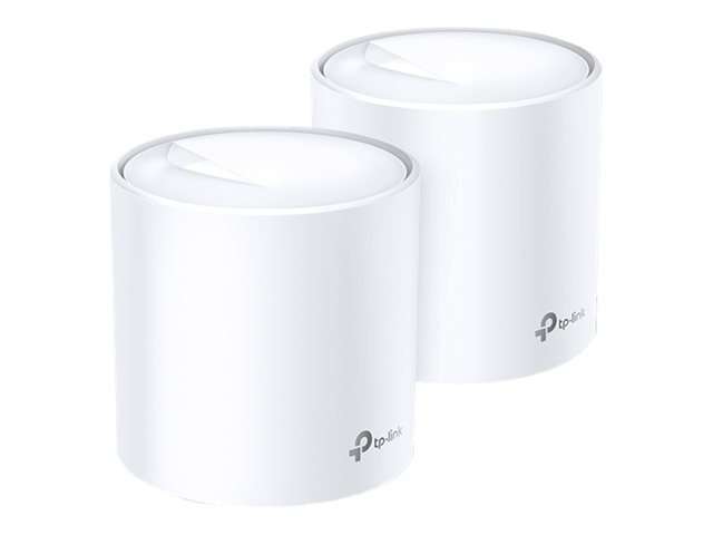 TP-Link Deco X60 - Wi-Fi system - (2 routers) - mesh 1GbE - Wi-Fi 6 - Dual Band