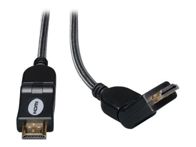 Eaton Tripp Lite Series High-Speed HDMI Cable with Swivel Connectors, Digital Video with Audio, UHD 4K (M/M), 3 ft. (0.91 m) - HDMI cable - 91 cm