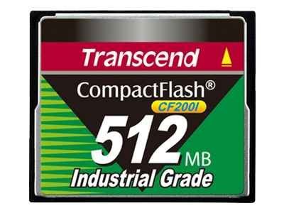 Transcend CF200I Industrial Grade - flash memory card - 512 MB - CompactFlash