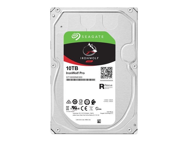 Seagate IronWolf Pro ST10000NE000 - hard drive - 10 TB - SATA 6Gb/s
