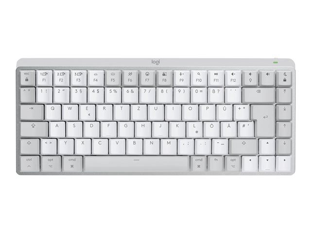 Logitech Master Series MX Mechanical Mini for Mac - Keyboard - backlit - wireless - Bluetooth LE - QWERTY - UK - key switch: Tactile Quiet - pale grey