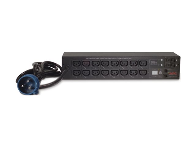 APC Switched Rack PDU AP7922B - Power distribution unit (rack-mountable) - AC 230 V - Ethernet 10/100 - input: IEC 60309 32A - output connectors: 16 (power IEC 60320 C13) - 2U - 3.66 m cord - for P/N: SCL500RM1U, SCL500RMI1U, SMX2KR2UX145, SMX3KR2UNCX145,