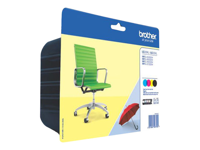 Brother LC229XL Value-Pack - 4-pack - black, yellow, cyan, magenta - original - ink cartridge