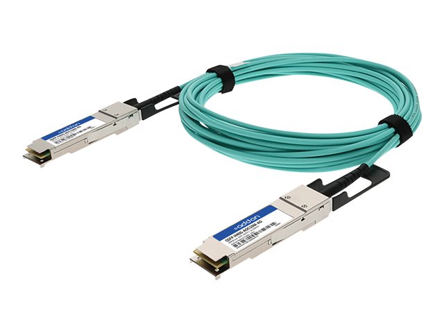 AddOn 10m Cisco Compatible QSFP+ AOC - 40GBase direct attach cable - QSFP+ (M) to QSFP+ (M) - 10 m - fibre optic - active