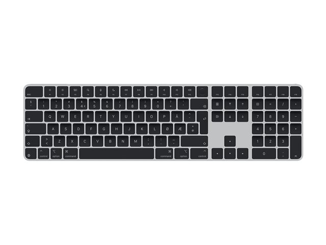 Apple Magic Keyboard with Touch ID and Numeric Keypad - keyboard - USB-C - QWERTY - Norwegian - black keys Input Device