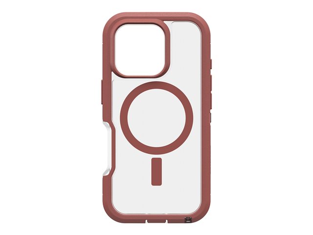 OtterBox Defender Series XT - Back cover for mobile phone - MagSafe compatibility - brick red - for Apple iPhone 16 Pro