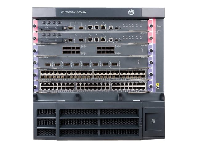 HPE 12504 AC Switch Chassis - switch - Managed - rack-mountable