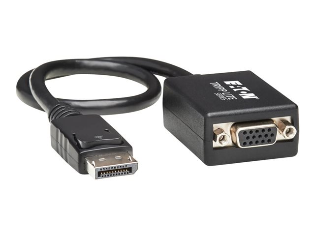 Eaton Tripp Lite Series DisplayPort to VGA Adapter Converter Active DP to VGA 1080p M/F 1ft 1' - video converter - black
