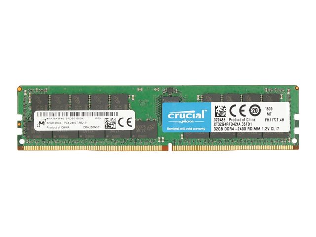 32GB DDR4 2400MHZ ECC RDIMM (2Rx4)