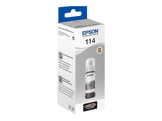 Epson EcoTank 114 - 70 ml - grey - original - ink refill - for EcoTank ET-8500, ET-8550