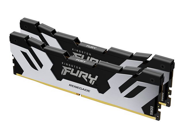 Kingston FURY Renegade - DDR5 - kit - 32 GB: 2 x 16 GB - DIMM 288-pin - 7600 MT/s / PC5-60800 - CL38 - 1.45 V - unbuffered - on-die ECC - silver/black