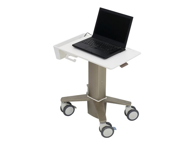 Ergotron CareFit - Cart - Slim - for notebook - aluminium, high-grade plastic, zinc-plated steel - white, warm grey - screen size: up to 17.3"