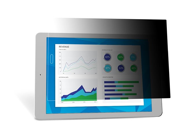 3M Privacy Filter for iPad Pro 12.9" Tablets 4:3 - Screen privacy filter (landscape) for tablet - 12.9" - black - for Apple 12.9-inch iPad Pro (3rd generation)
