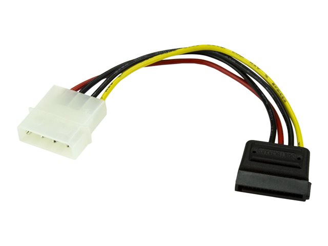 StarTech 6in 4 Pin LP4 to SATA Power Cable Adapter - LP4 to SATA - 6in LP4 to SATA Cable - 4 pin to SATA power - Power cable - SATA power (M) to 4 PIN internal power (M) - 0.2 m - for P/N: BRACKET125PTP, PEXUSB311AC3, PEXUSB312A1C1H, PEXUSB312A2C2V, PEXUS