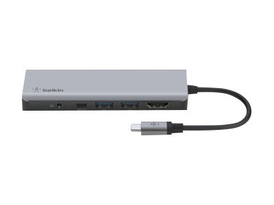 Belkin CONNECT USB-C 7-in-1 Multiport Adapter - docking station - USB-C - HDMI