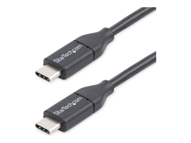 StarTech USB C to USB C Cable - 3m / 10 ft - USB Cable Male to Male - USB-C Cable - USB-C Charge Cable - USB Type C Cable - USB 2.0 (USB2CC3M) - USB cable - USB-C (M) to USB-C (M) - Thunderbolt 3 / USB 2.0 - 3 m - black - for P/N: DKT30CHD