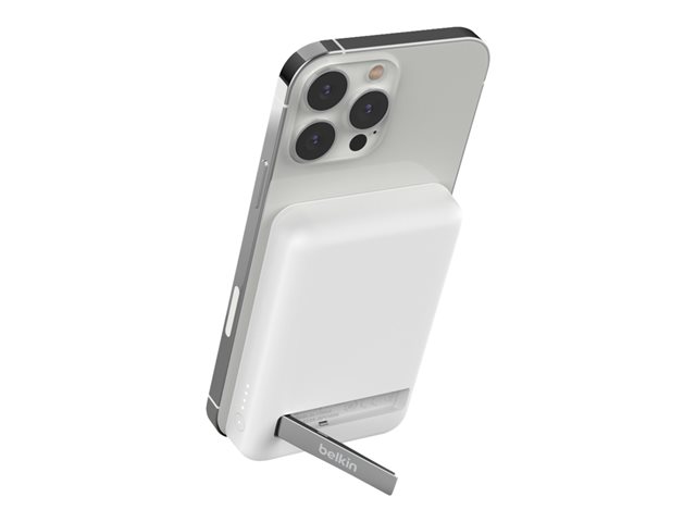BOOST CHARGE MAGNETIC WIRELESS POWERBANK STAND 5.000 MAH WHITE