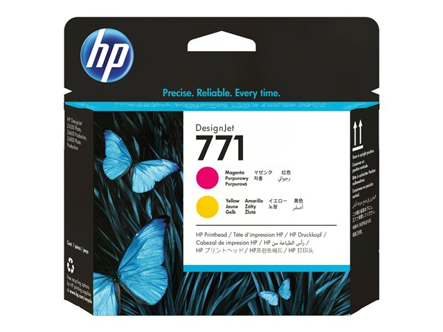 HP 771 - CE018A - 1 x Yellow,1 x Magenta - Printhead - For DesignJet Z6200, Z6600 Production Printer, Z6800 Photo Production Printer