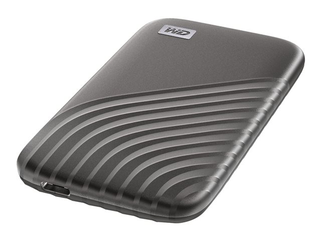 WD My Passport SSD WDBAGF0020BGY - SSD - encrypted - 2 TB - external (portable) - USB 3.2 Gen 2 (USB-C connector) - 256-bit AES - space grey