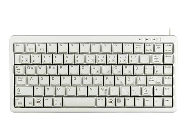 CHERRY Compact-Keyboard G84-4100 - keyboard - French - light grey Input Device