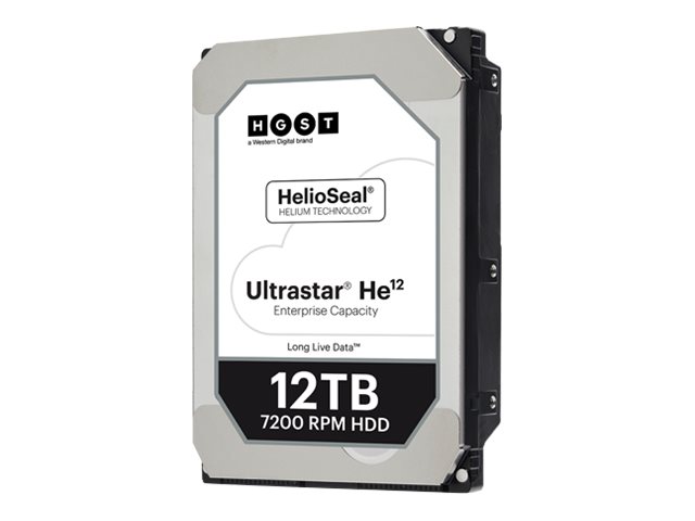 WD Ultrastar HE12 HUH721212ALE600 - Hard drive - 12 TB - internal - 3.5" - SATA 6Gb/s - 7200 rpm - buffer: 256 MB