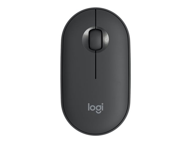 Logitech Pebble M350 - mouse - 2.4 GHz, Bluetooth - graphite