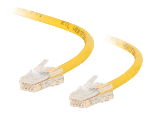 C2G Cat5e Non-Booted Unshielded (UTP) Network Patch Cable - patch cable - 0.5 m - yellow