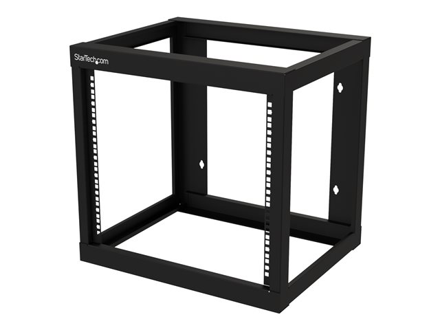 Startech 9U 19" Wall Mount Network Rack 17" Deep 2 Post Open Frame for Server Room/Data/AV/IT/Communication/Computer Equipment/Patch Panel w/ Cage Nuts/Screws Hook/Loop 175lb Capacity - Wallmount Server Rack (RK919WALLO) - Rack open frame - 2-post - wall