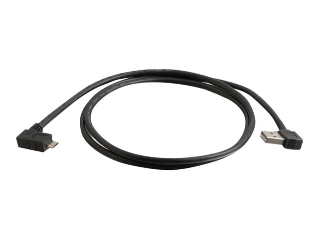 C2G USB 2.0 A Right Angle to Micro-USB B Right Angle Cable - USB cable - Micro-USB Type B to USB - 2 m