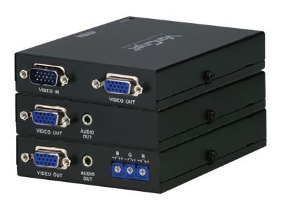 ATEN VanCryst VE170 Cat 5 Audio/Video Extender Transmitter and Receiver Units - video/audio extender