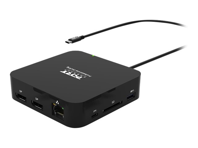 PORT connect - docking station - USB-C 3.1 Gen 2 - 2 x DP - 1GbE