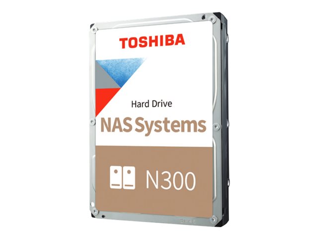 Toshiba N300 NAS HDWG62CUZSVA - Hard drive - 22 TB - internal - 3.5" - SATA 6Gb/s - 7200 rpm - buffer: 512 MB