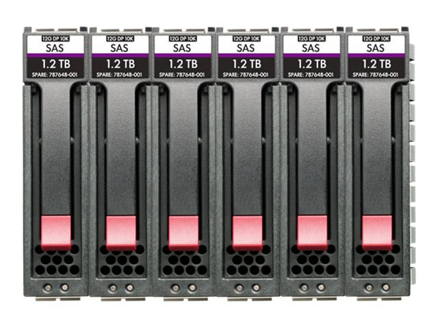 HPE Midline - hard drive - 10 TB - SAS 12Gb/s (pack of 6)