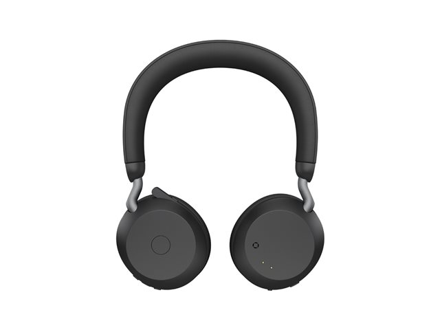 Jabra Evolve2 75 - Headset - on-ear - Bluetooth - wireless - active noise cancelling - USB-A - noise isolating - black - Optimised for UC