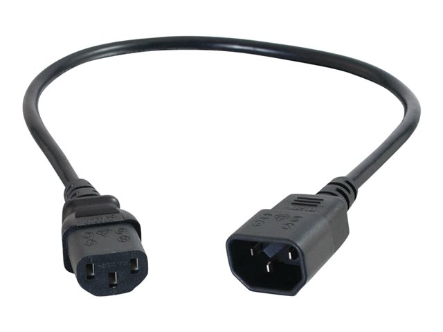 C2G Computer Power Cord Extension - Power extension cable - power IEC 60320 C13 to IEC 60320 C14 - AC 250 V - 5 m