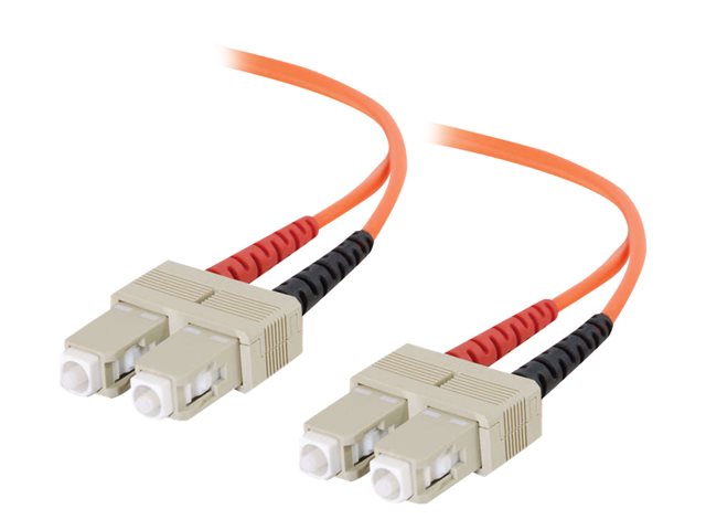 C2G SC-SC 62.5/125 OM1 Duplex Multimode PVC Fiber Optic Cable (LSZH) - patch cable - 20 m - orange