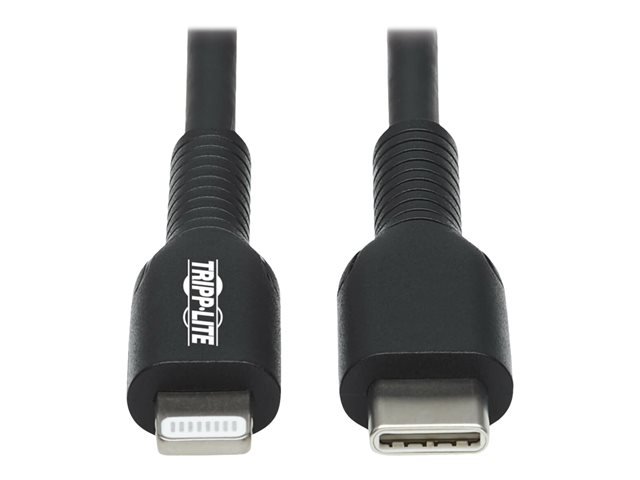 Eaton Tripp Lite Series USB-C to Lightning Sync/Charge Cable (M/M), MFi Certified, Black, 1 m (3.3 ft.) - Lightning cable - Lightning / USB - 1 m