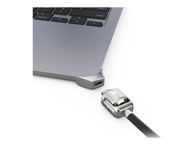 Compulocks Ledge Lock Adapter for MacBook Air 15" M2-M4 with Keyed Cable Lock Silver - System security kit - key lock - for Apple MacBook Air (15.3 in, M2, Mid 2023)