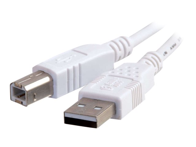C2G - USB cable - USB (M) to USB Type B (M) - USB 2.0 - 3 m - white