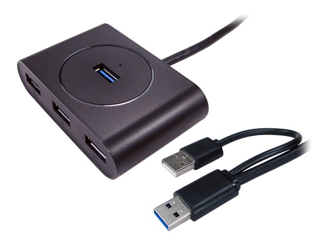 USB 3.0 4PORT BUS POWERED BLACK HUB