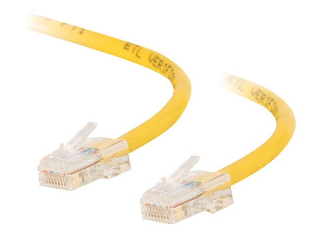 C2G Cat5e Non-Booted Unshielded (UTP) Network Crossover Patch Cable - crossover cable - 1 m - yellow