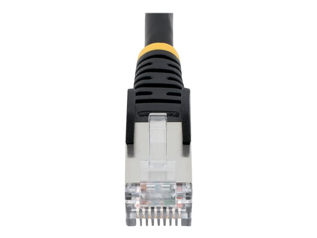 StarTech.com 3m CAT6a Ethernet Cable - Black - Low Smoke Zero Halogen (LSZH) - 10GbE 500MHz 100W PoE++ Snagless RJ-45 w/Strain Reliefs S/FTP Network Patch Cord - Patch cable - RJ-45 (M) to RJ-45 (M) - 3 m - S/FTP - CAT 6a - IEEE 802.3bt - halogen-free, mo