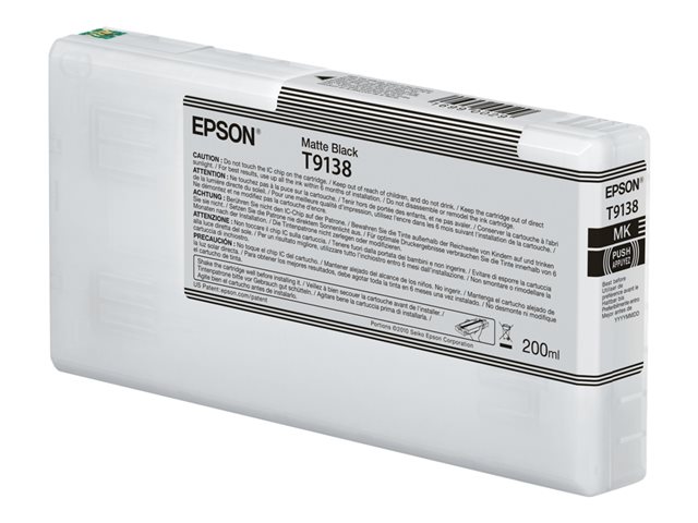 Epson T9138 - matte black - original - ink cartridge