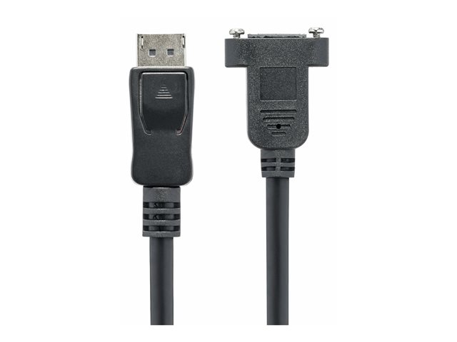 StarTech 3 ft. (0.9 m) Displayport Male to Female Cable - Mounting - Latched Connectors - DisplayPort - DP Monitor Cable (DPPNLFM3) - DisplayPort cable - DisplayPort (M) to DisplayPort (F) - 91.4 cm - latched, molded - black - for P/N: CDP2DP141MB, CDP2DP
