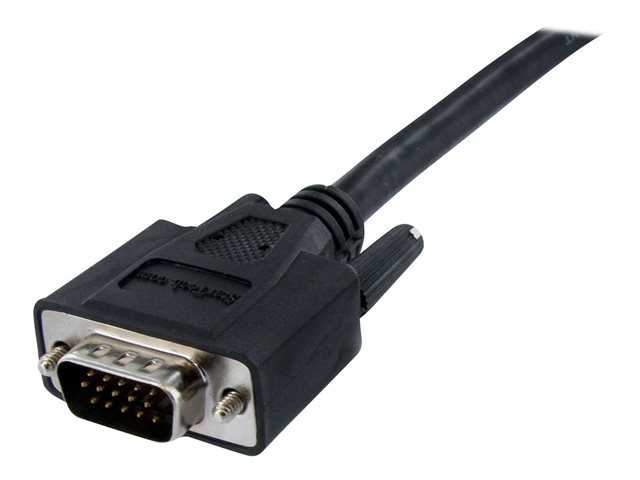 StarTech 1m DVI to VGA Display Monitor Cable M/M DVI to VGA (15 Pin) - Video cable - HD-15 (VGA) (M) to DVI-A (M) - 1 m - molded, thumbscrews - black