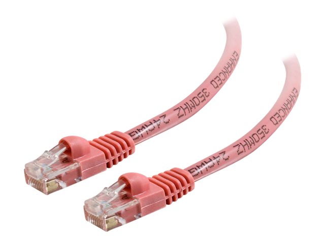 C2G Cat5e Booted Unshielded (UTP) Network Patch Cable - patch cable - 7 m - pink